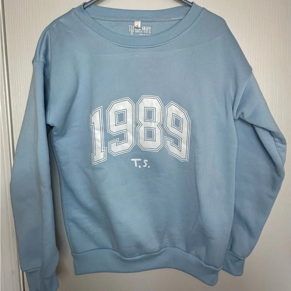 Taylor Swift Tops - Taylor Swift the eras tour 1989 light blue crewneck sweatshirt size small